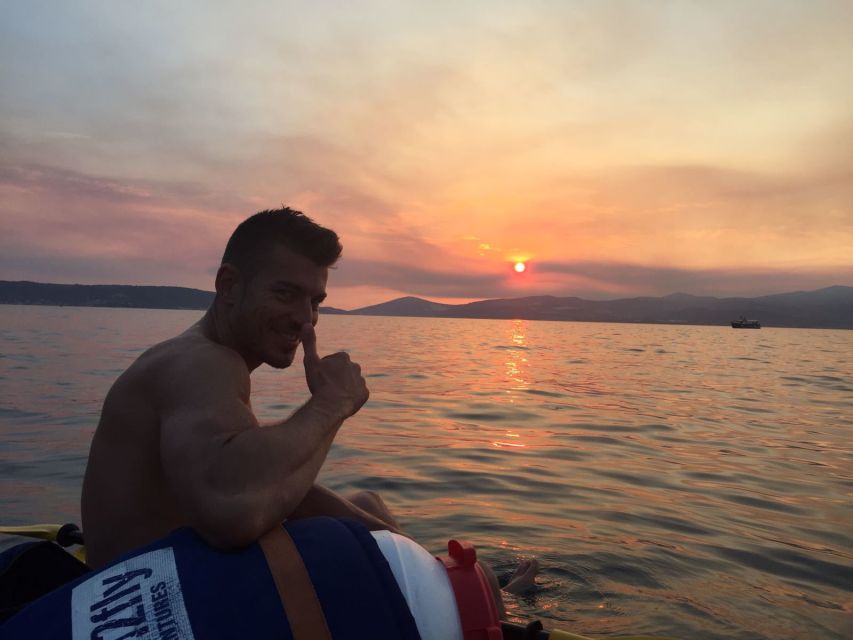 Split: Guided Sunset Sea Kayaking & Snorkeling Tour - The rocky swim and snorkeling stop