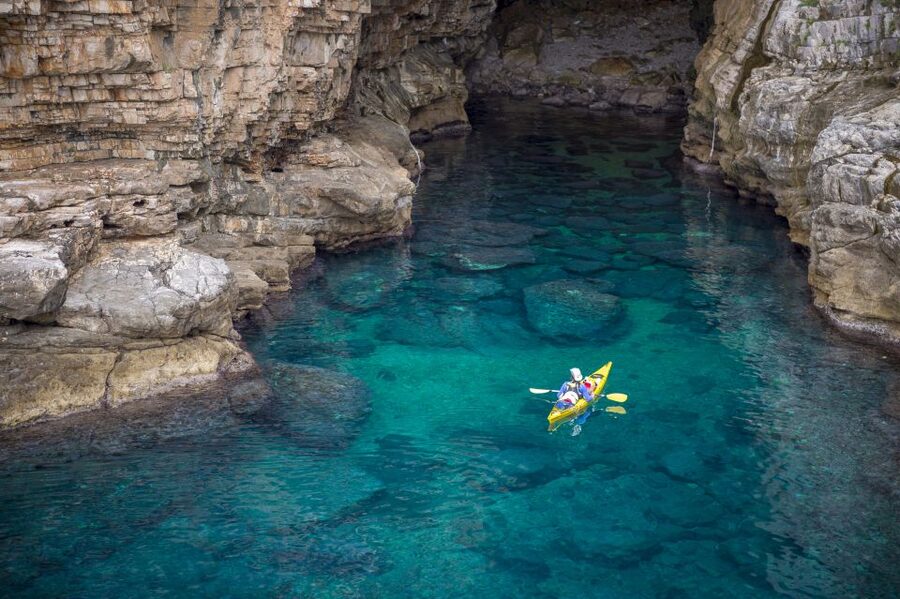 Split/Omiš - Guided River & Sea Kayaking + Snorkeling Tour - The final 30 minutes: swimming and snorkeling near Omiš