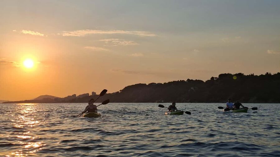 Split: Sunset Guided Kayaking Tour - Swimming, Walking, and Cliff Jumping