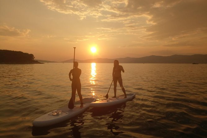 Split Sunset Stand Up Paddle Tour - Learning to balance before sunset
