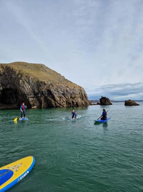 Stackpole Quay: Paddle Boarding Tour - Learning the basics before leaving shore