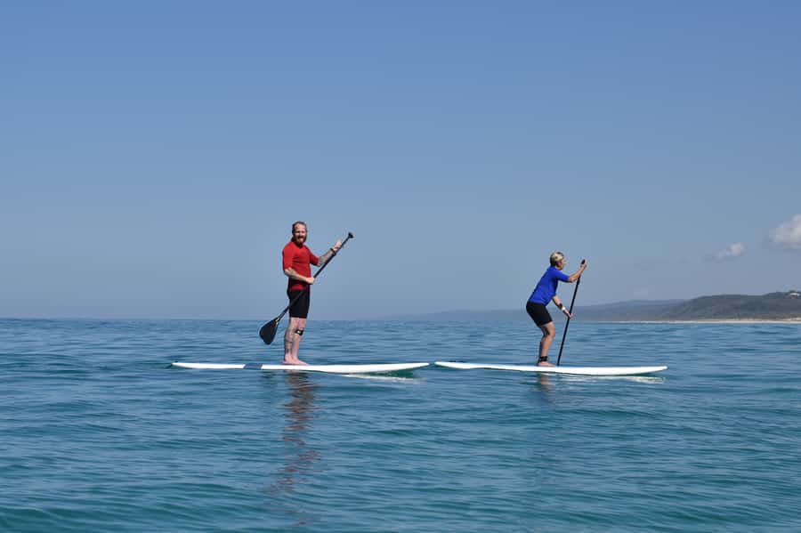Stand Up Paddle at Double Island Point + 4x4 Beach Drive - Learning SUP without open-water pressure