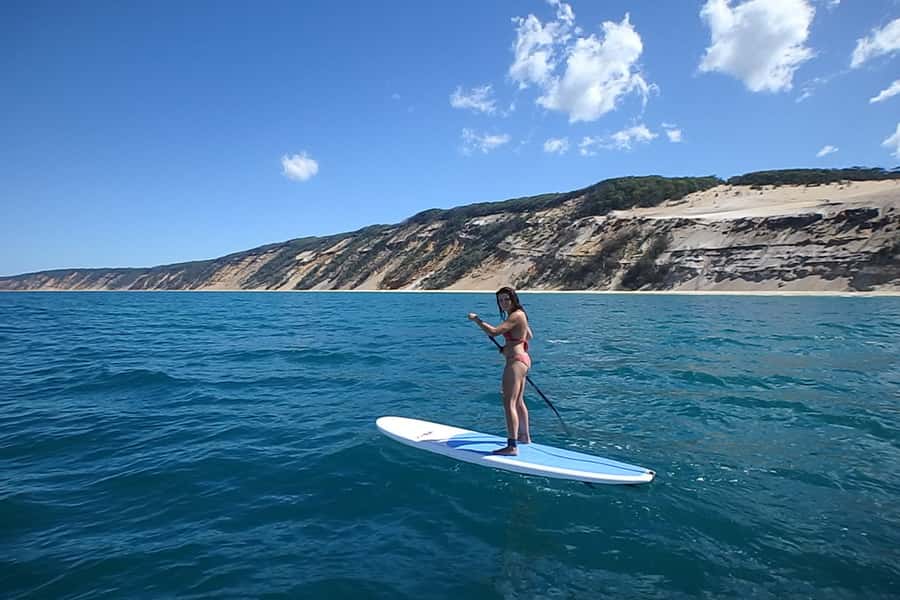 Stand Up Paddle at Double Island Point + 4x4 Beach Drive - What the guide adds to the day