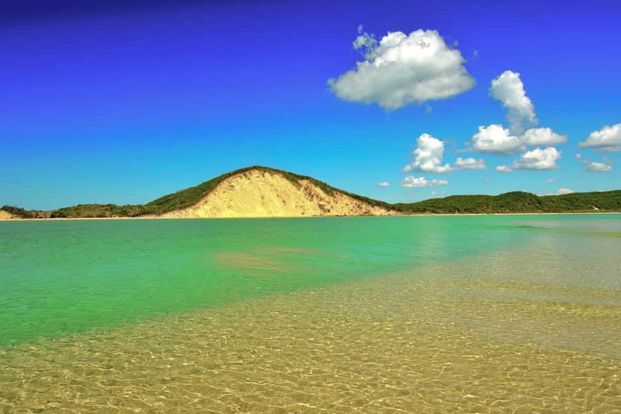 Stand Up Paddle at Double Island Point + 4x4 Beach Drive - Arriving at Double Island Point’s clear, sheltered water