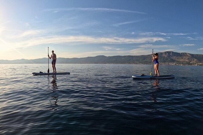 Stand Up Paddle Tour in Split - Getting comfortable on the board