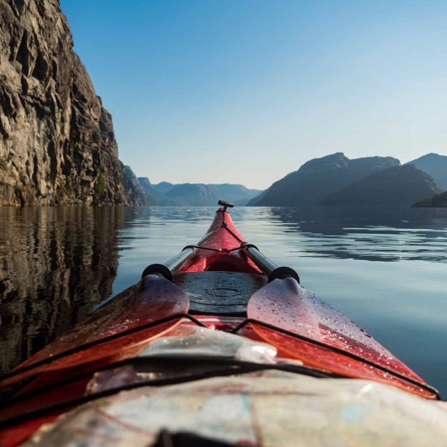 Stavanger: Lysefjord Kayak Safari (Waterfalls & Pulpit Rock) - The first paddle: learning before the scenery takes over