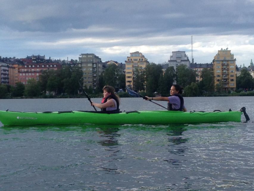 Stockholm Evening Kayak with BBQ. - The water view includes both city and countryside