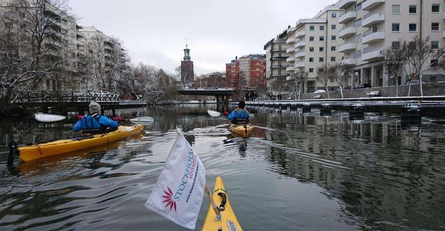 Stockholm: Winter City Kayaking Tour - Getting fitted for a dry suit and kayak gear