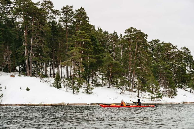 Stockholm: Winter Kayaking, Swedish Fika, and Hot Sauna - Paddling around Vaxholm and the archipelago