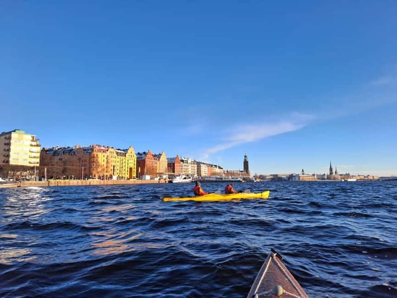 Stockholm: Winter Kayaking Tour through the City Centre - Södermalm, Langholmen, and views toward Gamla Stan