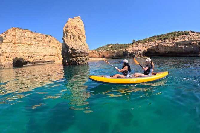 Sunrise Small Group Kayak Experience in BENAGIL Cave & 4K Photos - Praia da Marinha, arches, and more cave openings