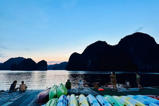 Sunset and Plankton Bioluminescent Night Kayak Lan Ha Bay - Night kayaking and the glowing plankton
