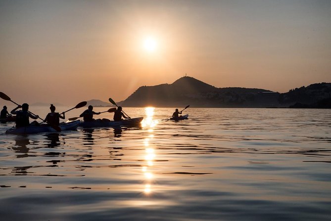 Sunset Sea Kayaking and Wine Dubrovnik - Seeing Dubrovnik from below the city walls