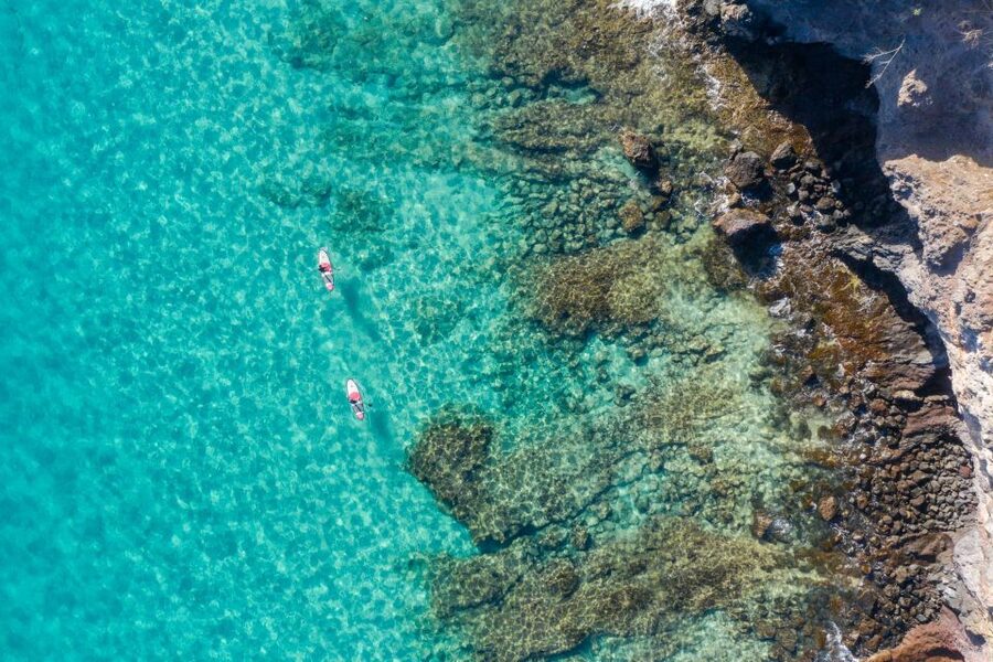 SUP taster course in the picturesque bay of Morro Jable - Starting at the Morro Jable surf school