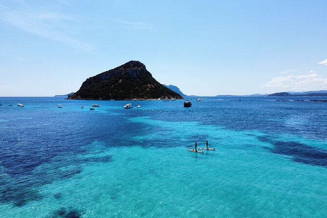 SUP Tour Experience Sunrise or Sunset breakfast or aperitif Olbia - Starting at Cala Girgolu with a proper beginner lesson