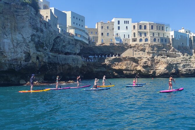 Sup Tour in Polignano caves - The caves are best explored at a gentle pace
