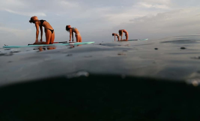 SUP Yoga in Stunning Stoja Bay: Balance, Breath & Connect - The first 10 minutes: learning to handle the board