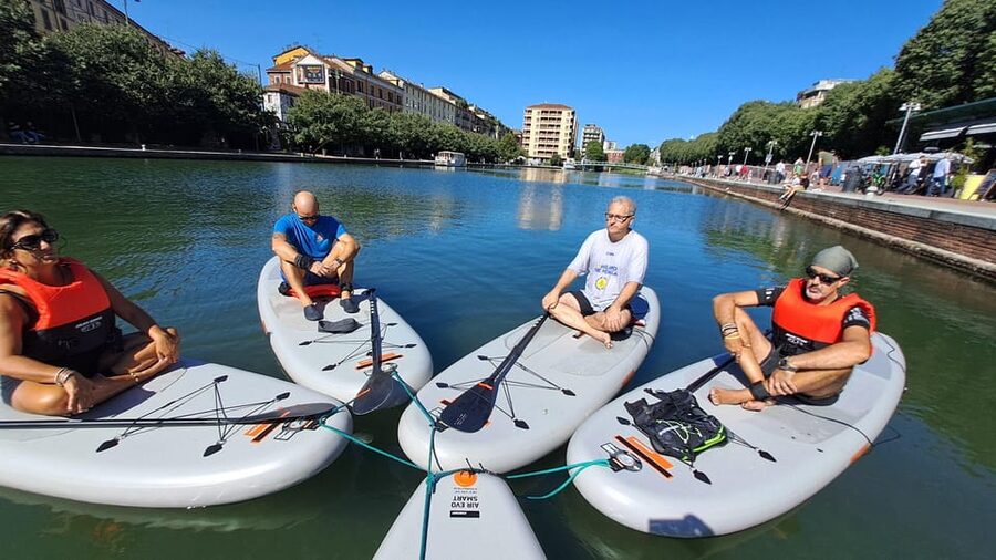SUPMindfulness on Navigli: wellness experience in Milan - From the Darsena to Naviglio Grande