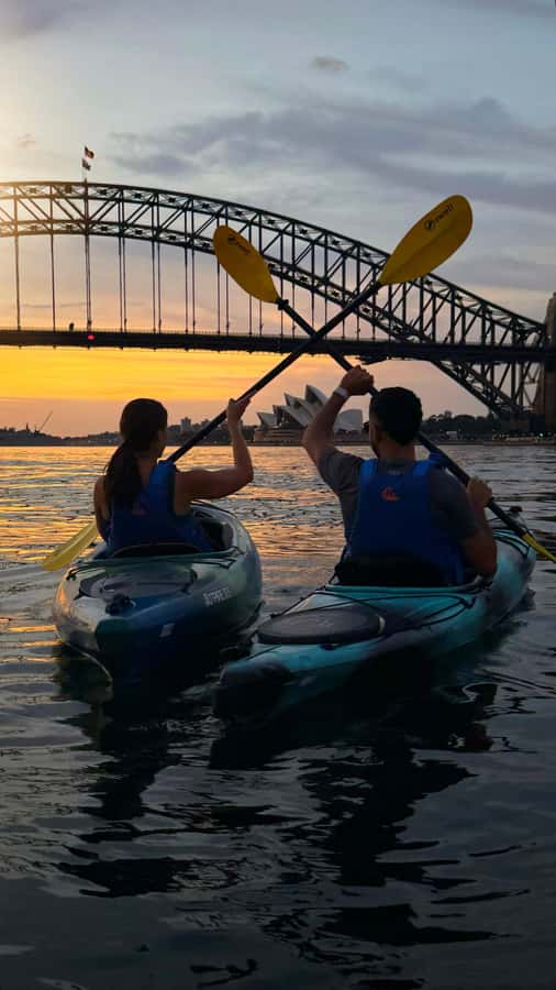 Sydney Sunrise Kayak Tour on Sydney Harbour - Paddling past Luna Park as the city wakes