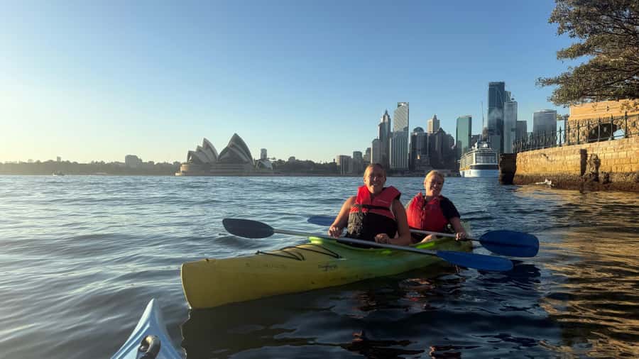 Sydney Sunrise Private Kayak – Opera House & Harbour Bridge - Paddling beneath the Harbour Bridge