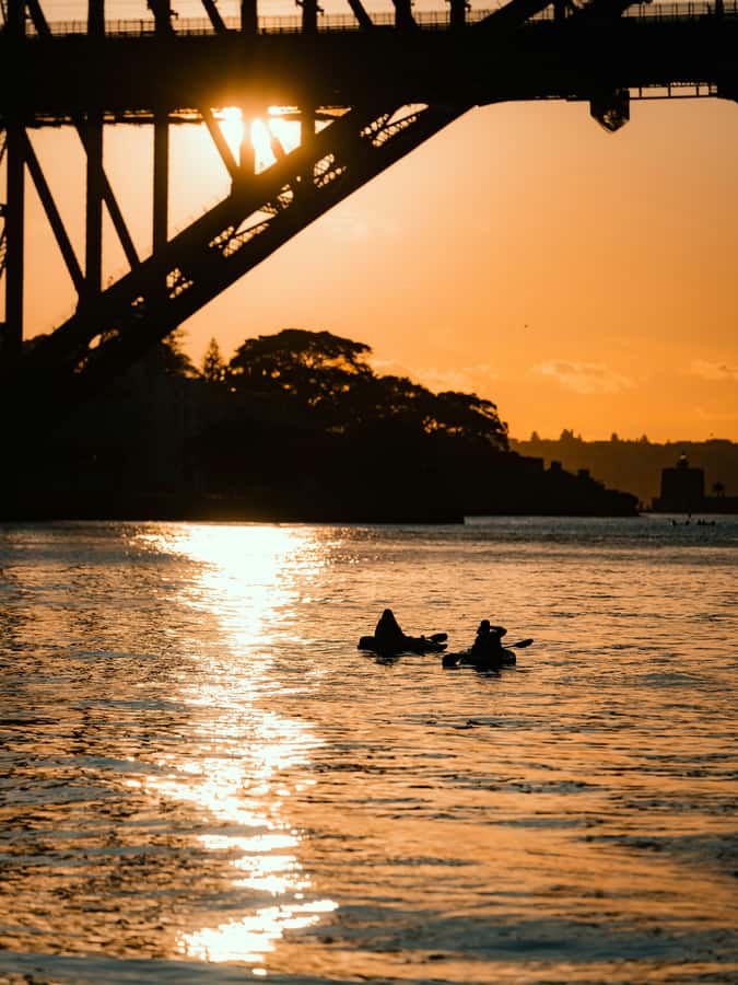 Sydney: Sunset Kayak - Opera & Harbour Bridge Tour (5p. max) - Starting at Lavender Bay with the right equipment