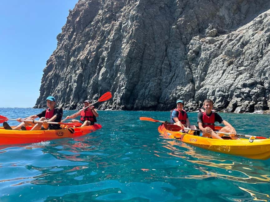 Tenerife: Eco Kayak & Snorkeling - Palm-Mar by kayak, with walking sections in the plan