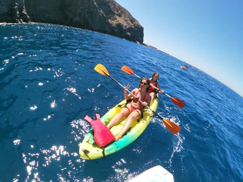Tenerife: Kayak & Snorkel with Local Fauna, Photos Included - Snorkeling beside the volcanic coast