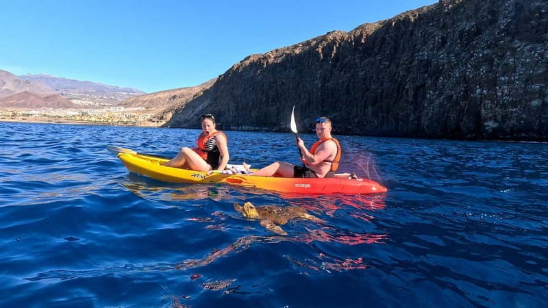 Tenerife: Kayak & Snorkeling Tour - Small Groups - Thirty minutes of paddling along the coast