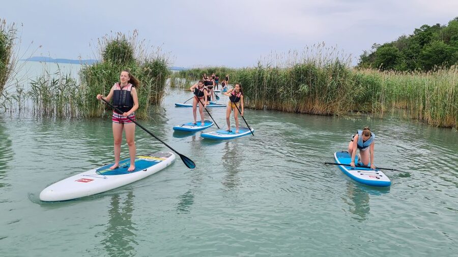 Tihany: SUP Course and Tour at Lake Balaton - On the water with an instructor