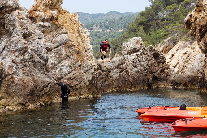 Tossa de Mar: Kayak & Snorkel Tour with Paella from Barcelona - Walking the Camí de Ronda viewpoint
