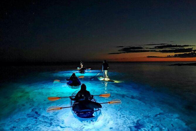Transparent Kayak Night Glow Experience from Pula - Meeting at Verudela and getting ready