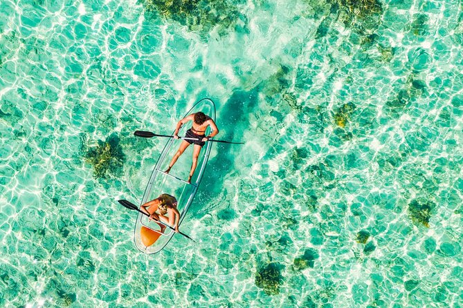 TRANSPARENT KAYAKING or SUP-ing AROUND ISLANDS - Ceja and the island stops