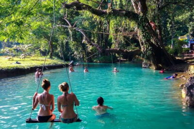 Kayaking & Cave Tubing with Zip Line/Blue Lagoon