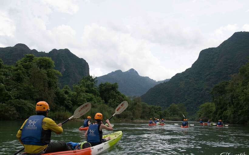 Vang Vieng: Tham Nangfar and Tham Nam Day Tour with Kayaking - What the $24 price really covers