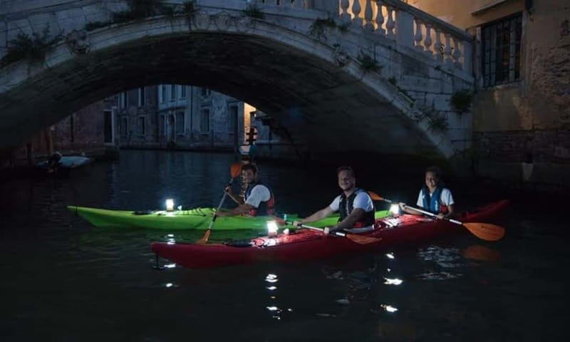 Venice: Guided Canal Kayak Tour at Day, Night, or Sunset - Reaching the lagoon and open water