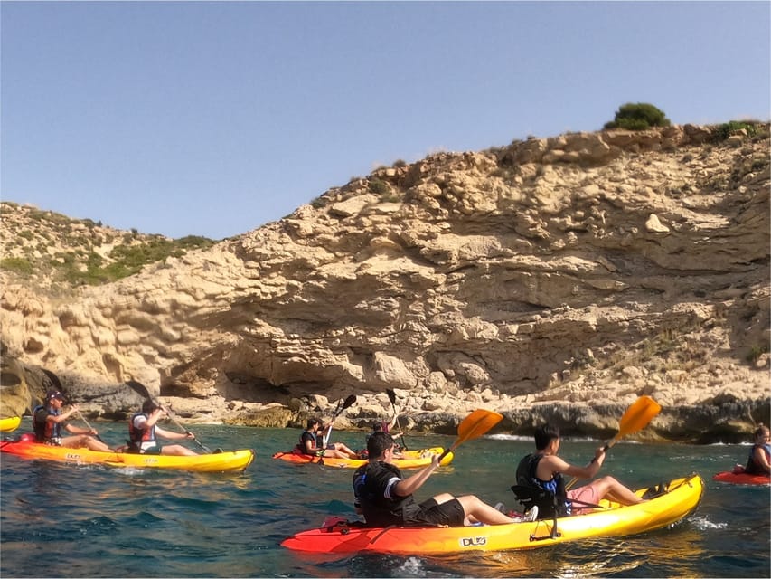 Villajoyosa: Excursión guiada en kayak con snorkel - The value of three hours and $47