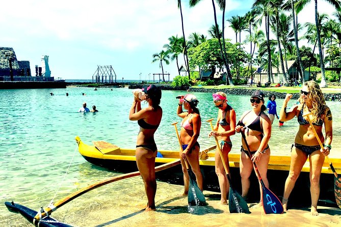 Wa'a Rides and Charters - Hawaiian Outrigger Canoe Excursions - Launching From Kona Boys Beach Shack