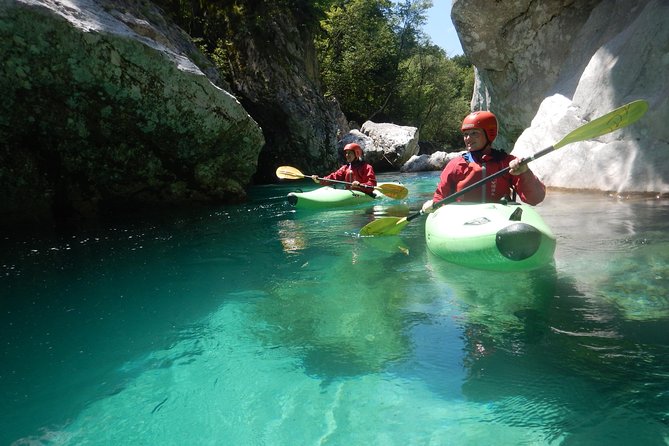 Whitewater Kayak Course on Soca River - Getting fitted with kayak gear