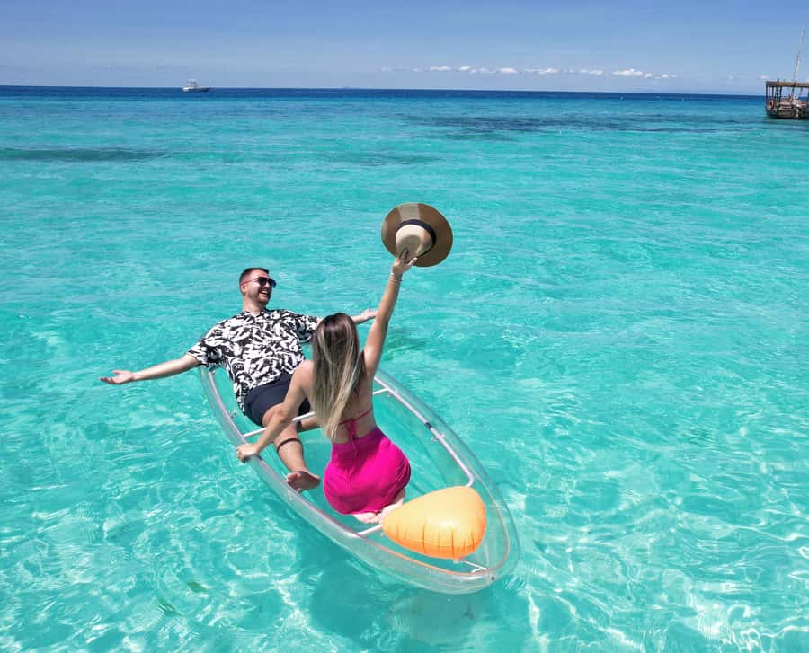 Zanzibar: Transparent Kayak and Drone (with Pickup Included) - Key points to know before booking