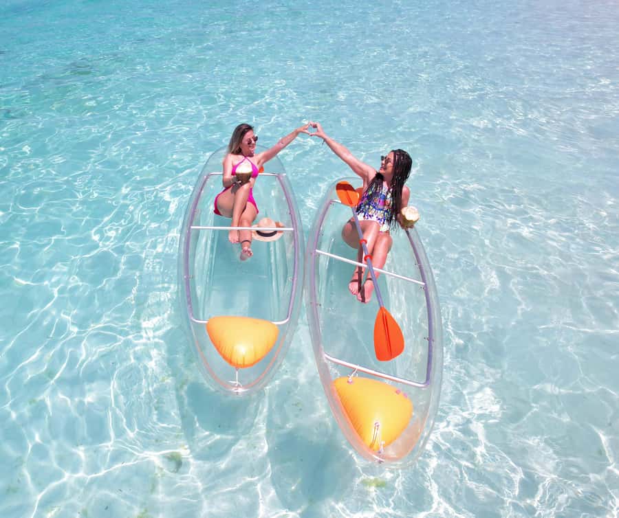 Zanzibar: Transparent Kayak and Drone (with Pickup Included) - Getting picked up in Nungwi, Kendwa, or Kidoti